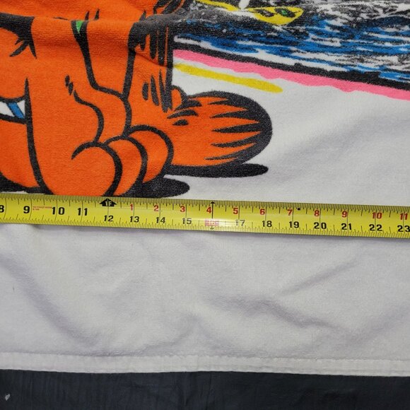 1978 Garfield The Cat Big Kahuna Beach Bath Towel Surf Cartoon‎ Vtg - Picture 14 of 16